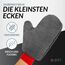 Glart 44FH Mikrofaser Felgenhandschuh 27x12 cm – Auto Felgen Waschhandschuh mit Bündchen – Felgenreinigung ohne Kratzer – Für Alufelgen und Stahlfelgen, Radkappen – Ersatz zur Felgenbürste