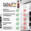 IVALITY® 2in1 Glasreiniger Auto mit Scheibenversiegelung 750ml – Auto Scheibenreiniger mit Lotus-Effekt, Nano-Beschichtung, wasser- & schmutzabweisendes Autoscheiben Reiniger Spray