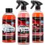 IVALITY Keramikversiegelung Auto 3-in-1 Set – Keramik Versiegelung, Glasreiniger mit Scheibenversiegelung & Ceramic Autoshampoo – Hydrophobes Auto-Pflegeset für Lacke, Felgen und Glas
