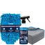 LICARGO Innenraum Set + Waschhandschuh - 1x Zottel-Waschhandschuh Auto - 1x ph-neutraler Innenraumreiniger (500ml) - 6X Lackschonende Mikrofasertücher mit 380 GSM - schonendes Innenraum Set