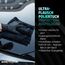 Auto Politur Set | Sonax Polish & Wax Color Schwarz 250ml Autopolitur + Polierschwamm + Poliertuch | Polierpaste für dunkle Metalliclacke zur Entfernung kleiner Kratzer | Polierset