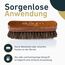 Aurum-Performance® Lederbürste Auto für vielfältige Lederoberflächen - Weiche Leder Bürste mit Naturborsten - Cabrio Verdeck Textilbürste, Polsterbürste