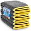LICARGO Mikrofasertücher Auto 3 Stück 600 GSM 40x40 - saugstark & weich - Poliertuch Lackpflege Microfasertuch Autopflege, Mikrofasertuch & Auto Trockentuch (3X Trockentücher - 40x40cm - gelb)