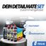 Menzerna Auto Polituren Set: Menzerna Heavy Cut Compound 1000 + Medium Cut Compound 2200 + Super Finish 3500 + Power Lock Ultra Protection Sachet + 4x Mikrofasertuch 40x40cm