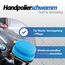 Soft99 Auto Versiegelung Set für dunkle Lacke - Dark & Black Wax Auto Hartwachs, für schwarze/dunkle Autolacke 300 g + Handpolierschwamm Applikator + Mikrofaser Poliertuch 550GSM 40x40cm