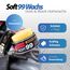 Soft99 Auto Versiegelung Set für dunkle Lacke - Dark & Black Wax Auto Hartwachs, für schwarze/dunkle Autolacke 300 g + Handpolierschwamm Applikator + Mikrofaser Poliertuch 550GSM 40x40cm