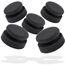 detailmate Autopflege - Made in Germany - 5er Pack Handpolierschwamm medium, schwarz, Ø90mm, aus Premium Schaumstoff für Handpolitur/Wachse/Applikator Pflegeprodukte auf Kunststoff, Reifen