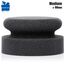 detailmate Autopflege - Made in Germany - 5er Pack Handpolierschwamm medium, schwarz, Ø90mm, aus Premium Schaumstoff für Handpolitur/Wachse/Applikator Pflegeprodukte auf Kunststoff, Reifen