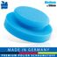 detailmate Autopflege - Made in Germany - Handpolierschwamm - Medium Cut Foam, blau, Ø 130/50mm aus Premium Schaumstoff für Handpolitur/Wachse/Applikator für Pflegeprodukte auf Kunstoff, Reifen