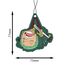 2in1 Auto Duftbaum/Lufterfrischer, Car Air Freshener Auto Scent | Anime Sleepy Chibi (Black Ice)
