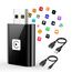 Mini Wireless CarPlay Adapter for Apple, 2025 Upgrade CarPlay Dongle Konvertiert Kabelgebunden zu Kabellos for iPhone, USB C/A Plug and Playfür only für iOS 10+