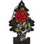 Wunder-Baum Rose Thorn Lufterfrischer – Moderne Rose mit roten Blüten, grünen Blättern & erdigen Noten – Langanhaltender Autoduft – Original Duftbaum mit Tattoo-Design