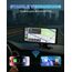 Carplay Display, 8.88" Apple Carplay, Android Auto Display mit 1080P HD Rückfahrkamera & Frontkamera, GPS-Navigation, Premium-Sound, Sprachsteuerung, Mirror Link, FM, AUX, Einfacher Einbau