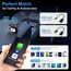 Wireless und CarPlay Adapter, Schnelles Konvertieren von Wired CarPlay, Plug and Play, Auto-Verbindung, Mini & Stabil für iPhone und Android (Grau)