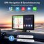 Carpeer 9 Zoll CarPlay & Android Auto Display Digital Receiver mit 4K Frontkamera + 1080P Rückfahrkamera, Kabelloses Carplay Bildschirm mit AUX/FM, Bluetooth, GPS, Siri, Mirror Link 64G TF