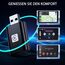 Mini Wireless CarPlay Adapter for Apple, 2025 Upgrade CarPlay Dongle Konvertiert Kabelgebunden zu Kabellos for iPhone, USB C/A Plug and Playfür only für iOS 10+