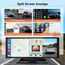 2026 Neuestes 10,26 Zoll Android Auto Display & Carplay Display: Car Play Buddy Display mit 4K Dashcam Rückfahrkamera Navigation Bluetooth 5.2 Touchscreen Sprachsteuerung Mirror Link AUX FM 64G TF