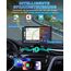 Carplay Display, 9" Apple Carplay, Android Auto Display mit 1080P HD Rückfahrkamera & Frontkamera, GPS-Navigation, Premium-Sound, Sprachsteuerung, Mirror Link, FM, AUX, Einfacher Einbau