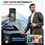 AIZEO Wireless CarPlay Adapter, Superschnelle Upgrade von Wired auf Wireless, Plug und Play, Mini & Stabiler, kompatibel mit iPhone iOS 10+ & Autos mit Wired CarPlay, Black