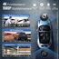 Carpeer 9 Zoll CarPlay & Android Auto Display Digital Receiver mit 4K Frontkamera + 1080P Rückfahrkamera, Kabelloses Carplay Bildschirm mit AUX/FM, Bluetooth, GPS, Siri, Mirror Link 64G TF