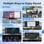 10,26 Zoll 4K Wireless Carplay Display Android Auto Display,Autoradio Kabelloses Carplay Bildschirm,Android Auto Bildschirm mit AUX/FM,Dash Cam,Rückfahrkamera,Mirror Link,Bluetooth für alle Fahrzeuge