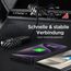 MSXTTLY CarPlay Wireless Adapter, Android Auto Adapter U2AC-01, Wandelt Ihr Wired in Wireless mit Car Play/AndroidAuto um, Kompatibel mit iPhone 17 16-5 Pro MAX und Android 11+, USB-C/A Schwarz