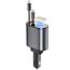 Aimtel 4 in 1 Zigarettenanzünder USB C 69W Auto Ladegerät, Kfz Ladegerät für Camping Wohnmobil Ladegerät Auto, Car Charger mit Einziehbarem Kabel,12V/24V USB Adapter Auto Kompatibel mit iPhone/Samsung
