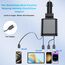 Aimtel Verbessertes Starlight Einziehbares Auto 69W Ladegerät Zigarettenanzünder USB Adapter KFZ USB C Zigarettenanzünder Kompatibel mit iPhone17/17 Pro Max/16/15/14/AirPods/Galaxy S25/Google Pixel 9