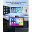 Krunia 7" Drahtloses Tragbares 60FPS Car Play Display für Apple CarPlay & Android Auto, Hoch und Querformat, Mirror Link, Bluetooth, Sprachsteuerung, GPS-Navigation, Optional Rückfahrkamera Möglich