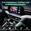 LAMTTO Android Auto & CarPlay Wireless Adapter, Upgrade 2 in 1 von kabelgebunden auf Wireless Adapter Plug & Play, Mini & Stabil Type-C/USB iOS 10+ 5.8GHz Wi-Fi