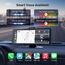 Haudio Carplay Display,für Wireless Carplay und Android Auto,HD Touchscreen Tragbarer CarPlay Bildschirm mit 1080P Rückfahrkamera|IPS Touchscreen|Bluetooth|Mirror Link|FM|AUX (10.26 Zoll)