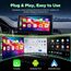 LAMTTO Android Auto & CarPlay Wireless Adapter, Upgrade 2 in 1 von kabelgebunden auf Wireless Adapter Plug & Play, Mini & Stabil Type-C/USB iOS 10+ 5.8GHz Wi-Fi