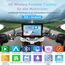 W702S Pro Motorrad Carplay Bildschirm mit BM05 Halterung für Plug-and-Play, Kabellos CarPlay & Android Auto, 7" Wasserfest Touchscreen, Intercom-Funktion, Dual Bluetooth, Verdrahtet Controller, Navi.