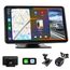 Haudio Carplay Display,für Wireless Carplay und Android Auto,HD Touchscreen Tragbarer CarPlay Bildschirm mit 1080P Rückfahrkamera|IPS Touchscreen|Bluetooth|Mirror Link|FM|AUX (7 Zoll)