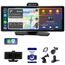 Haudio Carplay Display,für Wireless Carplay und Android Auto,HD Touchscreen Tragbarer CarPlay Bildschirm mit 1080P Rückfahrkamera|IPS Touchscreen|Bluetooth|Mirror Link|FM|AUX (10.26 Zoll)
