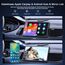 Avylet 8'' Tragbares Carplay Display für Apple CarPlay & Android Auto, 1440x900 Touch Bildschirm, Magnetische Halterung, OTA-Updates, 1080P Rückfahrkamera, Bluetooth, Sprachsteuerung, GPS-Navigation