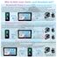 W702S Pro Motorrad Carplay Bildschirm mit BM05 Halterung für Plug-and-Play, Kabellos CarPlay & Android Auto, 7" Wasserfest Touchscreen, Intercom-Funktion, Dual Bluetooth, Verdrahtet Controller, Navi.