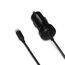 Amazon Basics - Kfz-Ladegerät mit Lightning-Anschluss, Spiral-Kabel, 5 V, 2,4 A, 0,45 m, Schwarz