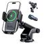 KPON 15W Qi Zertifiziert Handyhalterung Auto mit Ladefunktion,Induktive ladestation Auto,Handyhalterung Lüftung+Saugnapf für iPhone 17/16/15/14/13/12/11/X/Pro/Max/8 Plus/Mini/Samsung S25/S24/S23/S22