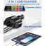 4 in 1 Auto Ladegerät PD 3.0 Zigarettenanzünder USB Verteiler 12V KFZ Ladegerät 36W 7A Schnellladung Mini USB Adapter Steckdose für iPhone 12 11 8 SE2 Samsung Galaxy Note9 S10 S9 S8 A5
