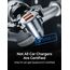 AINOPE USB Zigarettenanzünder Adapter [Dual QC3.0] 45W/6A Ladegerät für Auto Mini Metal Legierung KFZ USB Ladegerät Schnellladung Kompatibel mit iPhone 15/14/13/12/11/XS, Note 9/Galaxy S10/S9, iPad