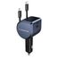 100W Zigarettenanzünder USB C, RAMPOW 4in1 Einziehbares Auto Ladegerät, 65W USB-C Schnellladung, BMW Accessoires Car Auto Zubehör Innenraum mit MacBook Pro, iPhone 16 e/15, Samsung, iPad-Mineralfarbe