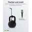 Goobay 64805 Dual USB Port Auto Ladegerät Zigarettenanzünder Adapter 12V / 24V Kfz Mini Adapter Ladestecker Car Charger 15,5W inkl. 1m USB C Kabel
