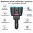 5-in-1 Auto Ladegerät: Zigarettenanzünder Verteiler Adapter Splitter 12V USB C KFZ Stecker 2 Fach Steckdose 12 Volt DC 80W mit LED Voltmeter Schalter Dual USB für Handy GPS Dash Kamera Sitzheizung