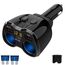 PD 3.0 Zigarettenanzünder Adapter 150W Kfz 12V Verteiler USB C Auto Ladegerät 2 Mehrfach Steckdose Netzteil DC 24V Stecker Splitter mit Schalter 3 USB Anschlüsse für Sitzheizung Handy GPS DashCam Navi