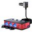 9 IN 1 Zigarettenanzünder Verteiler, BESTEK 180W Auto KFZ Ladegerät Adapter mit 65W PD & 4 Port QC3.0 kfz Ladegerät USB C Stecker Ladekabel Splitter mit LED Licht für Dash/Cam/iPad/GPS, Schwarz & Rot