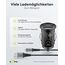 goobay 64804 Dual USB Port Auto Ladegerät USB Zigarettenanzünder Adapter 12V / 24V Kfz Mini USB Adapter Auto Ladestecker USB A Car Charger 15,5W inkl. 1m Lightning Kabel, Schwarz