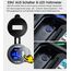 45W PD USB Steckdose 12v wasserdichte QC 3.0 12 Volt Metall USB einbau buchse mit Schalter,LED Voltmeter für Motorrad Wohnwagen Boot LKW MacBook iPhone Samsung