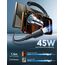 2026 Upgrade 90W Zigarettenanzünder USB C Adapter, [DUAL CHIP] 3 Häfen 45W PD3.0 & QC3.0 Schnell Kfz Ladegerät mit 1.5M Schnell Spiral Typ C Kabel, Auto ladegerät für iPhone 17/16/15, Samsung S26/S25