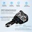 PD 3.0 Zigarettenanzünder Adapter 150W Kfz 12V Verteiler USB C Auto Ladegerät 2 Mehrfach Steckdose Netzteil DC 24V Stecker Splitter mit Schalter 3 USB Anschlüsse für Sitzheizung Handy GPS DashCam Navi